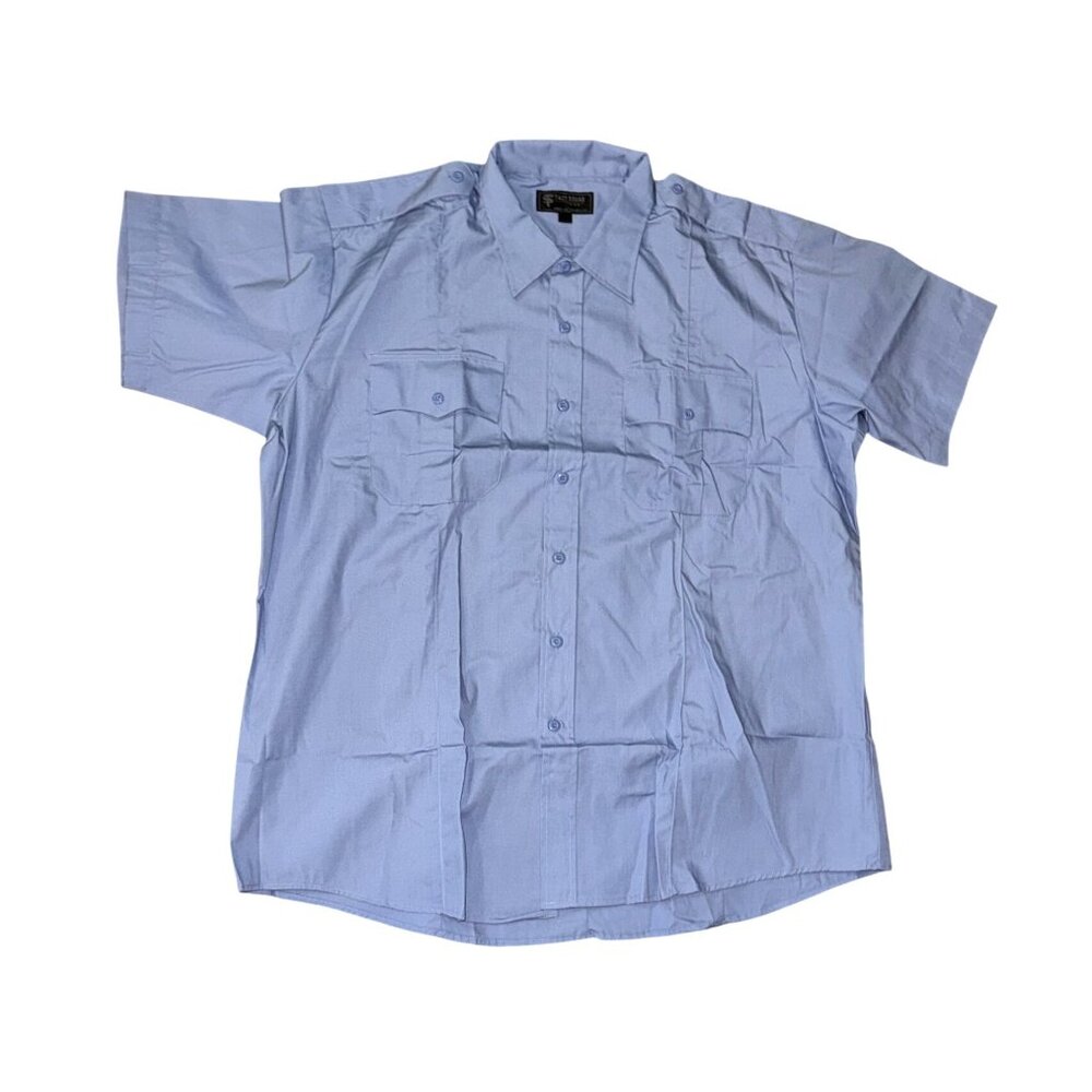 Tact Squad 2XL Light Blue Short Sleeve Button-Up Shirt